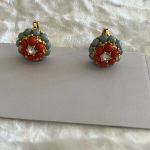 JUICY COUTURE FLOWER DROP EARRINGS